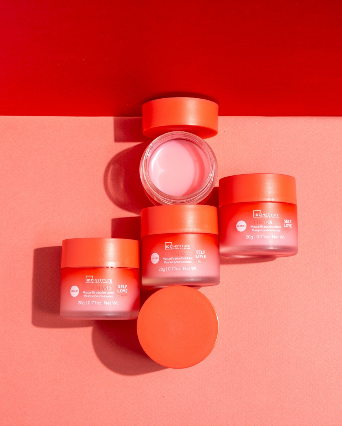 Masque pour les lèvres au fruits rouges inspiration de la neige
