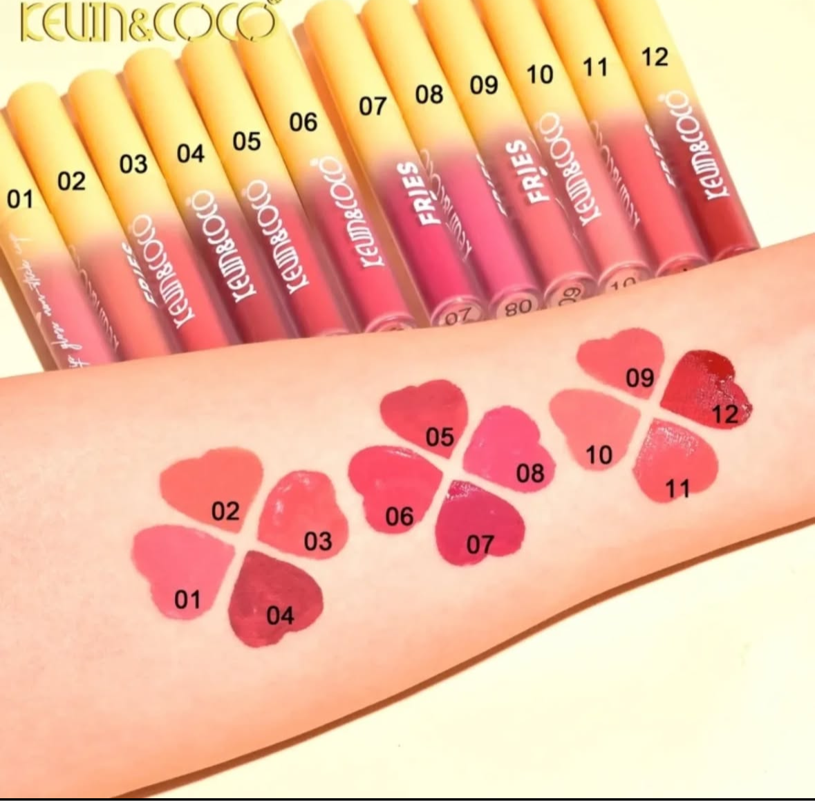 Set Lip gloss fries baby