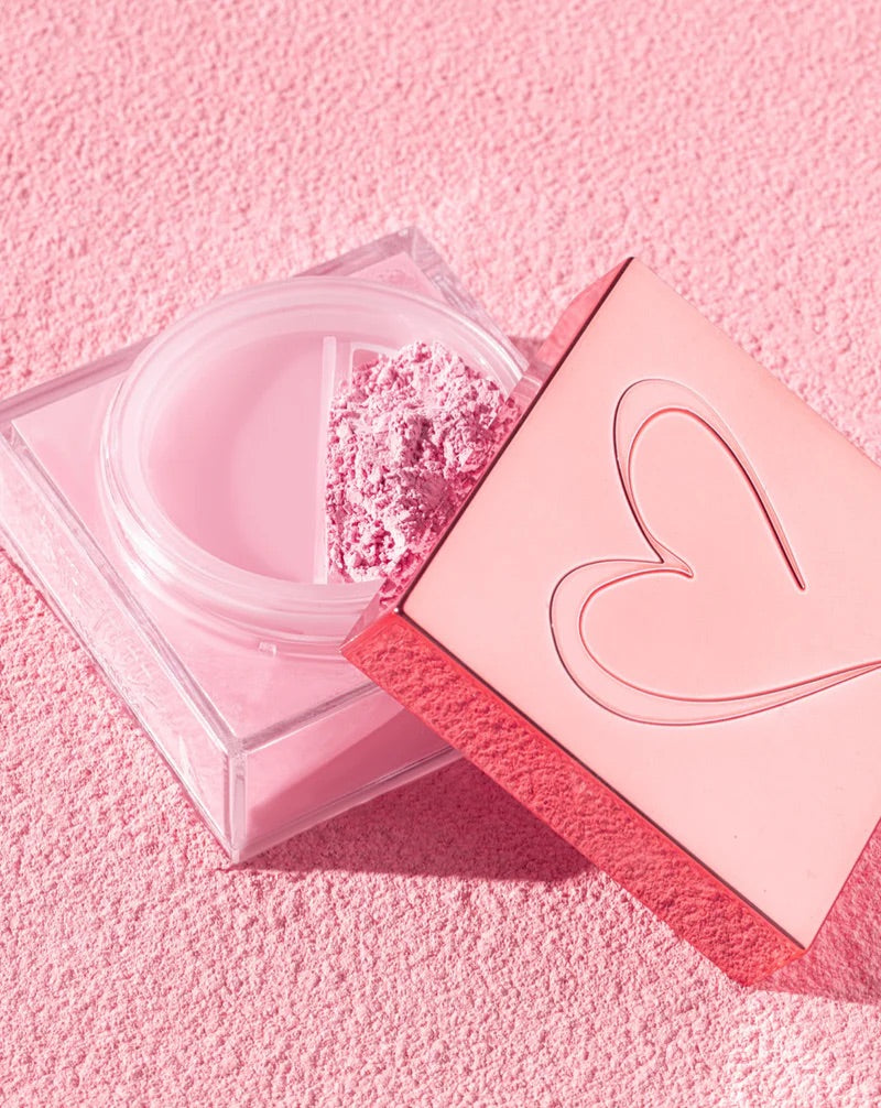 Coffret poudre pink + une mini et une grande houppette