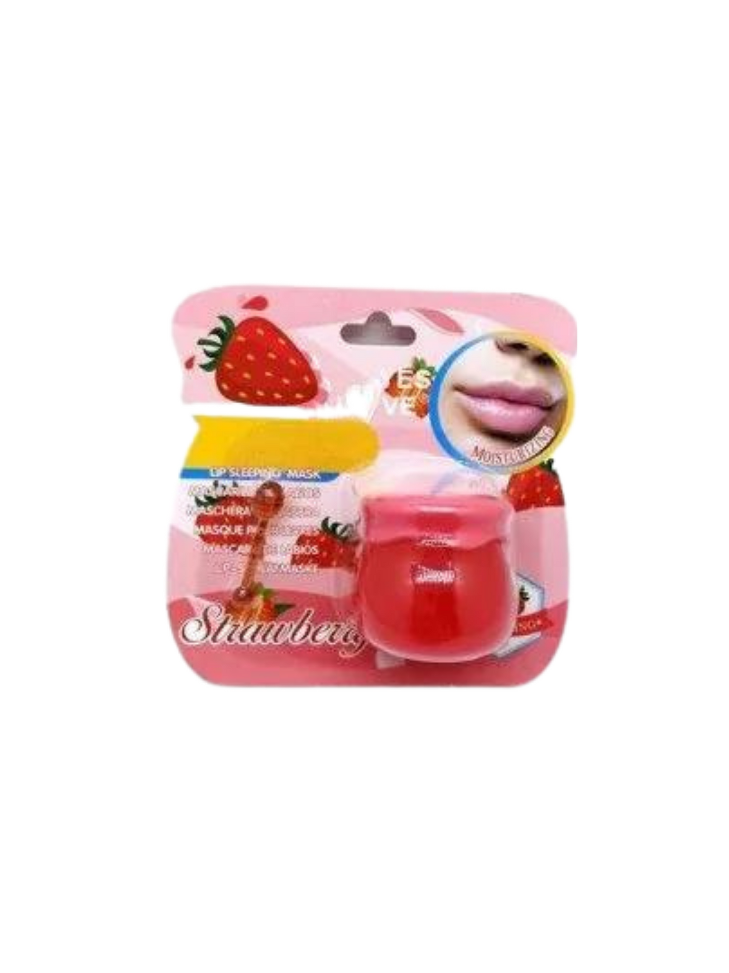 Masque pour les lèvres à la fraise 🍓 pot de miel