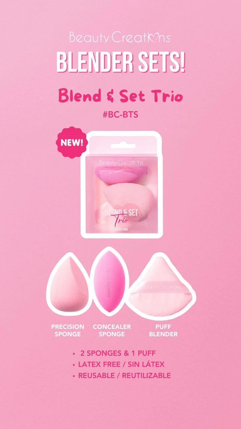 Trio blender et houppette Beauty créations