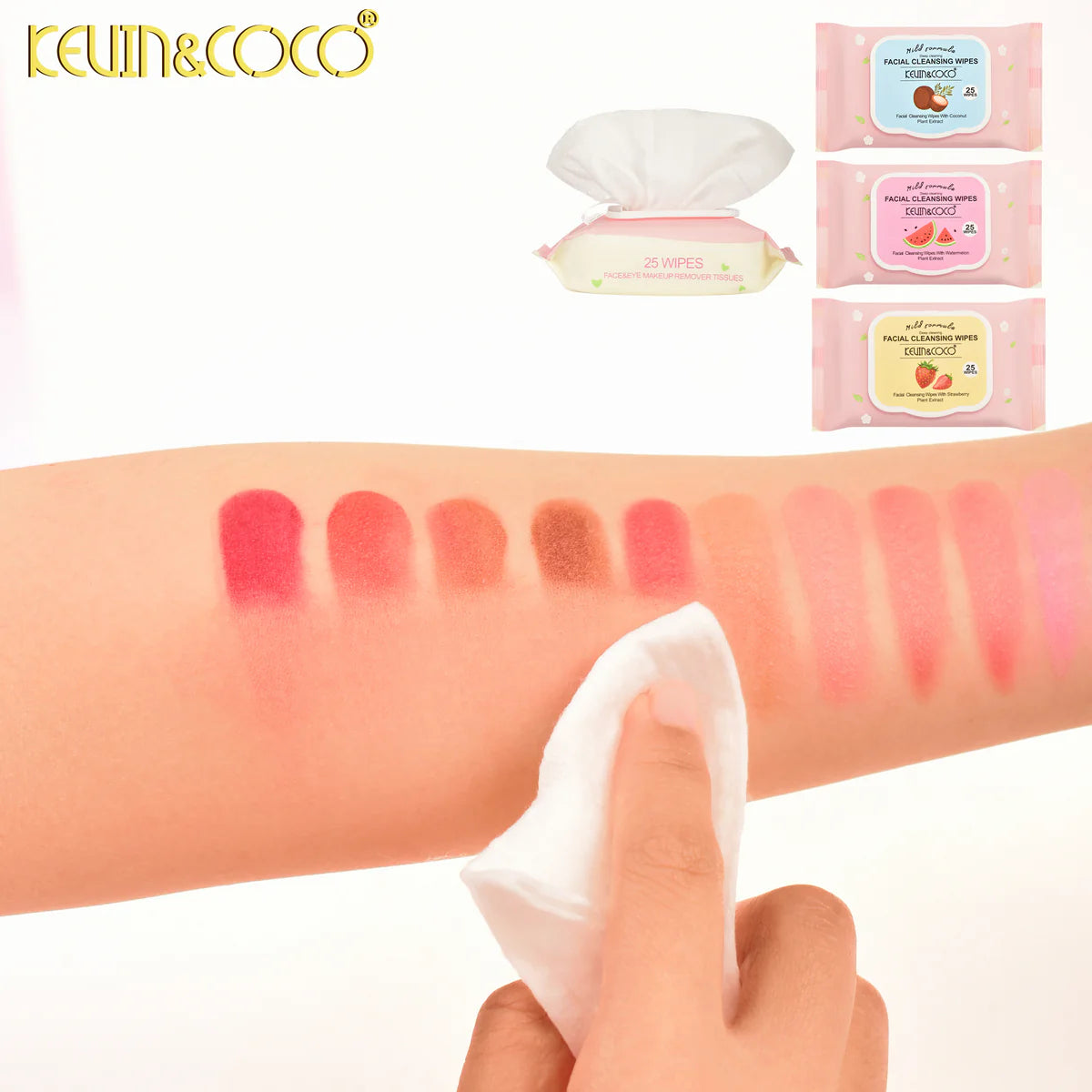 Lingettes démaquillantes pour le visage et les yeux