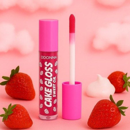 Cake gloss fraise chantilly