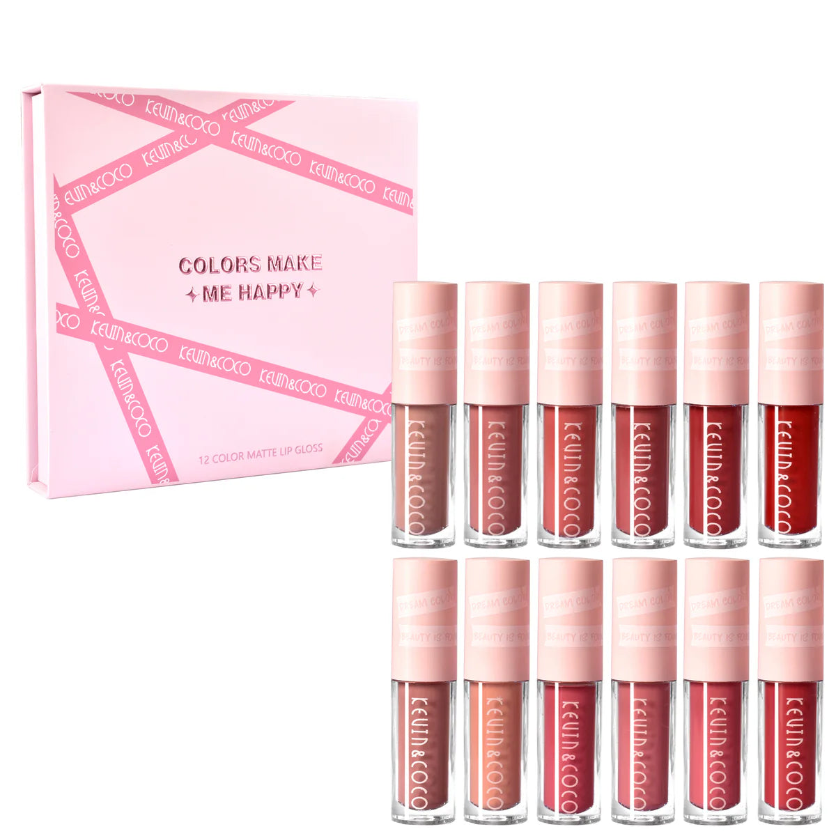 Color Make me Happy coffret de 12 gloss mat