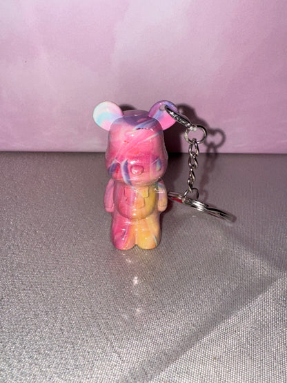 Gloss porte clé nounours multicolore