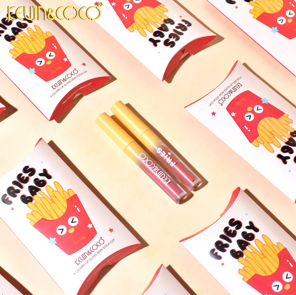 Set Lip gloss fries baby