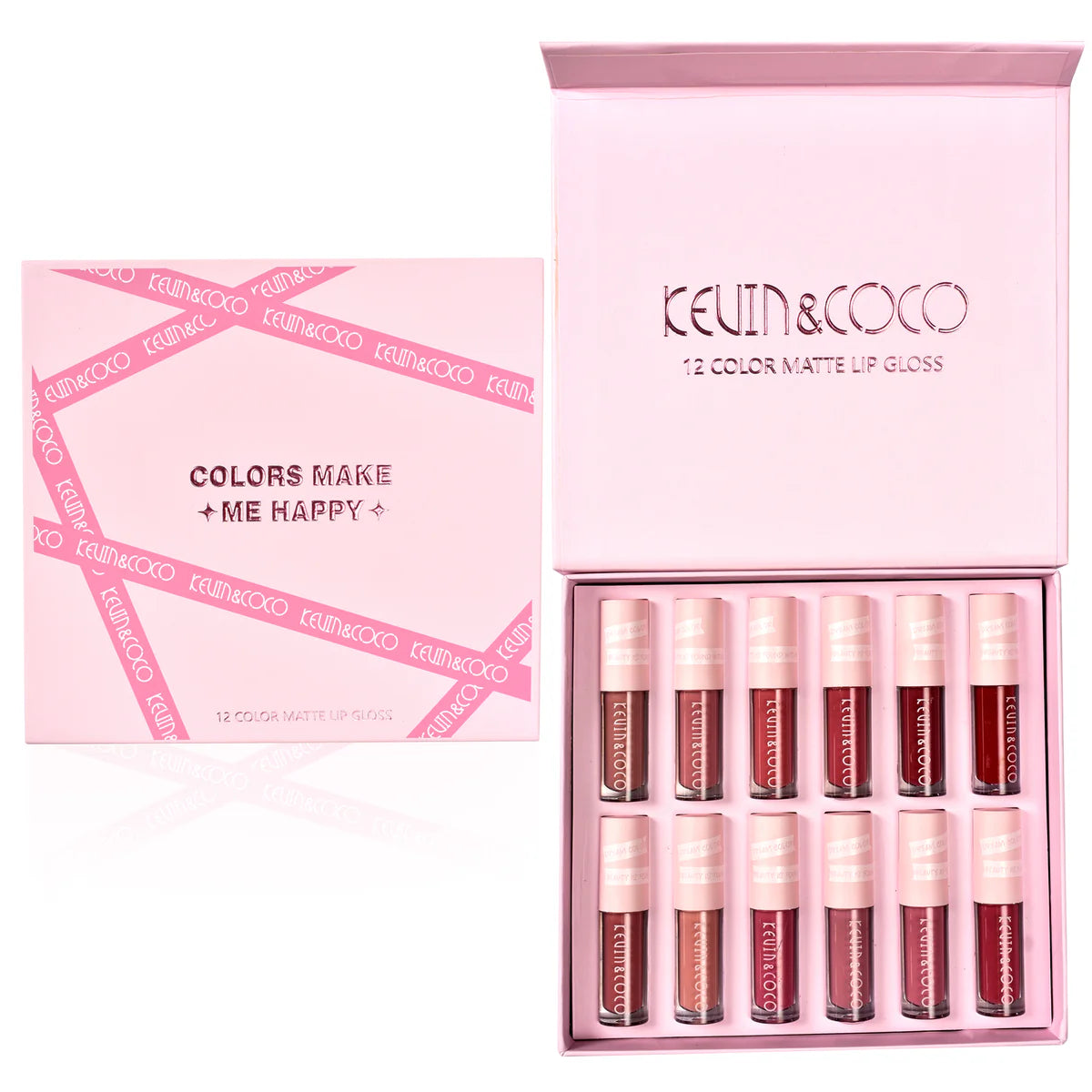 Color Make me Happy coffret de 12 gloss mat