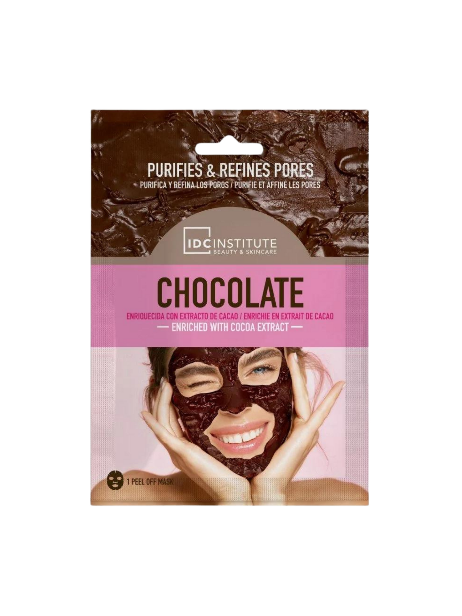 Masque pour le visage au chocolat