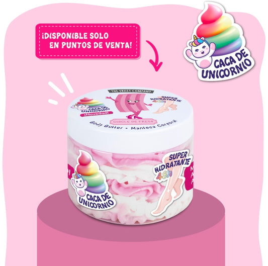 Beurre chantilly pour le corps hydratante au chewing-gum