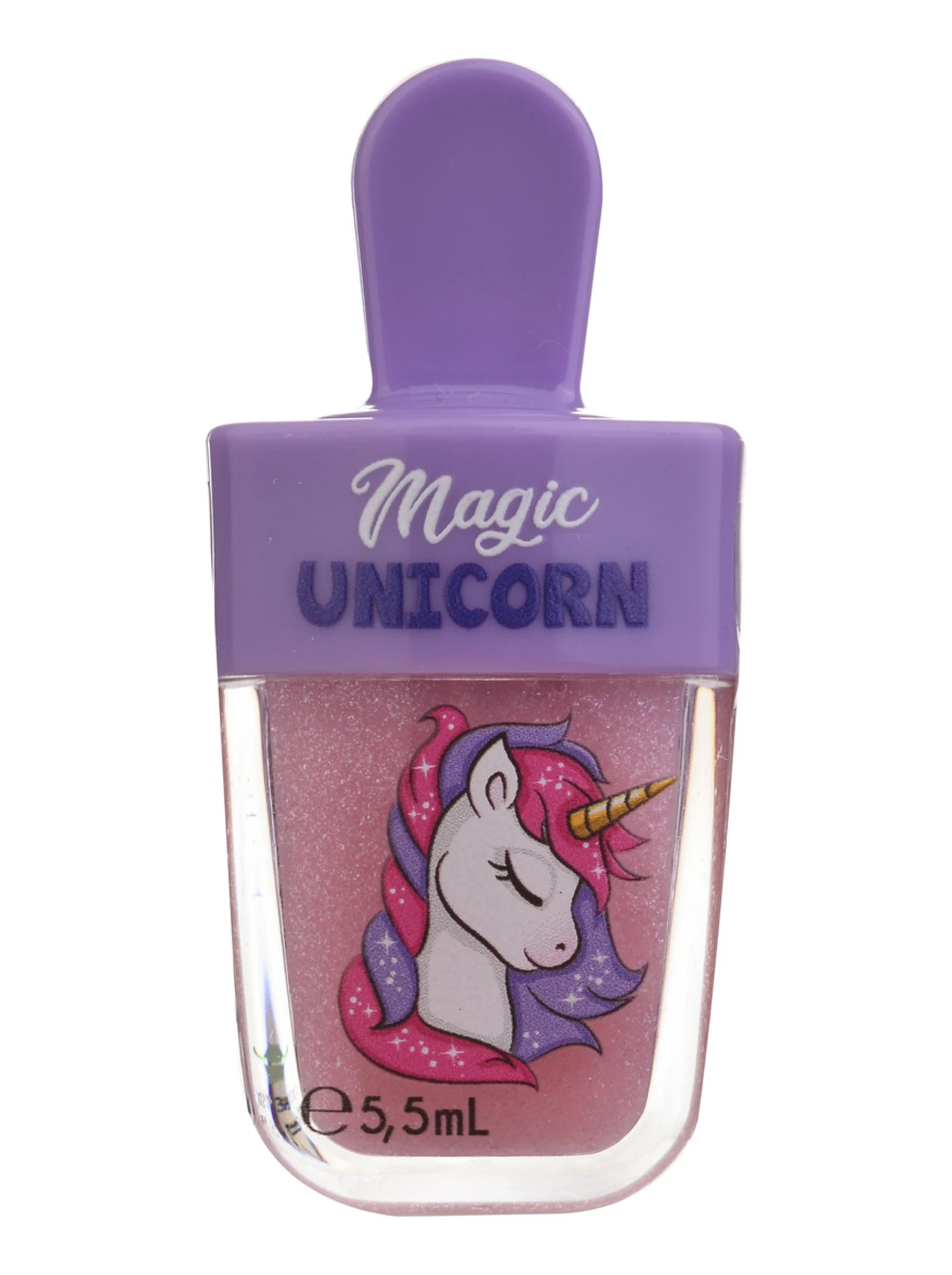 Gloss pailletée en forme de glace licorne 🦄