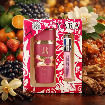 Coffret Yara parfum 30ml + gloss