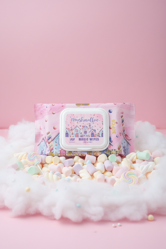 Magic wipes marshmallow