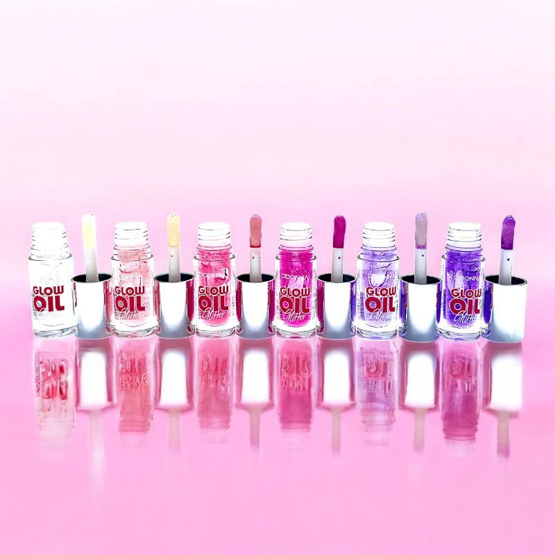 Gloss glow glitter oil