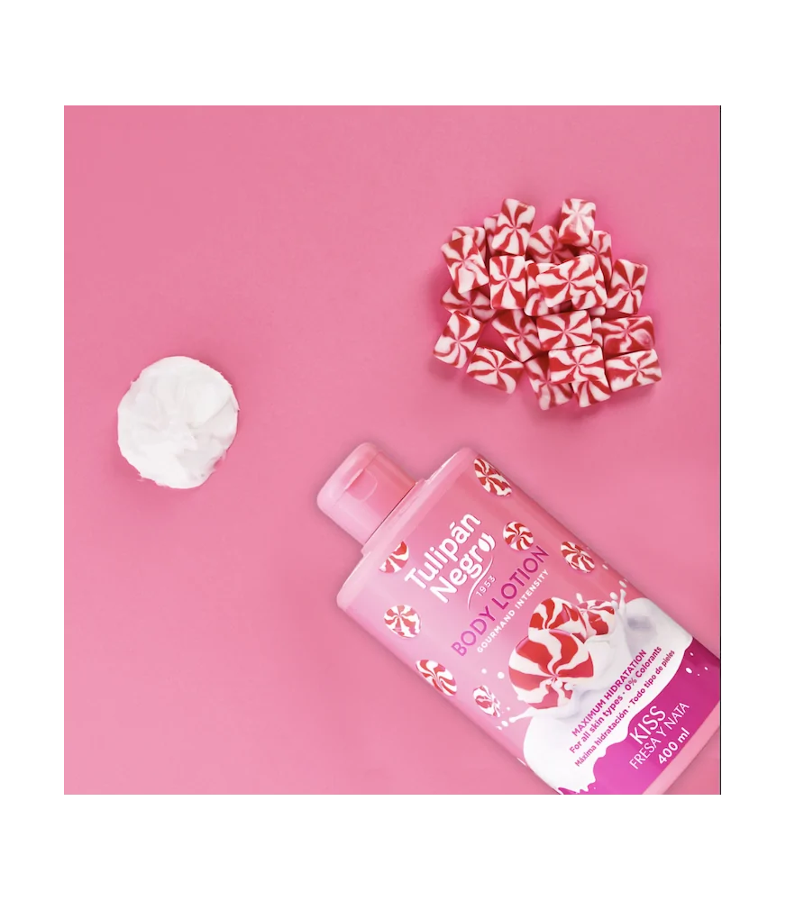 Lotion pour le corps bonbon ou fraise chantilly