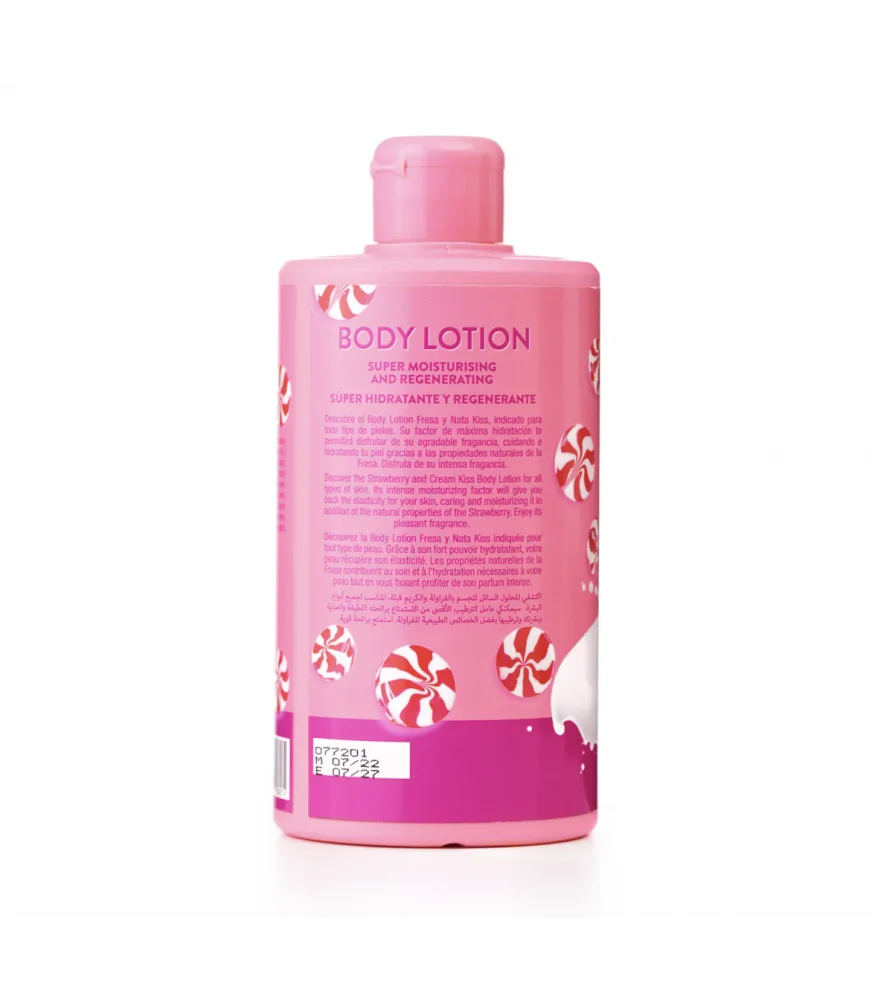 Lotion pour le corps bonbon ou fraise chantilly