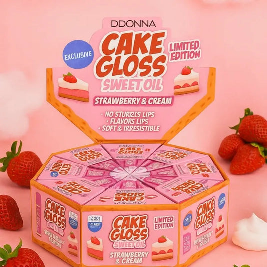 Cake gloss fraise chantilly